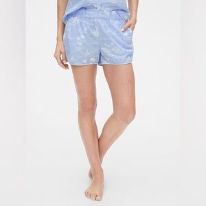 NWOT GAP LOVE Blue Sleep Shorts Lightweight Elastic Waist XS